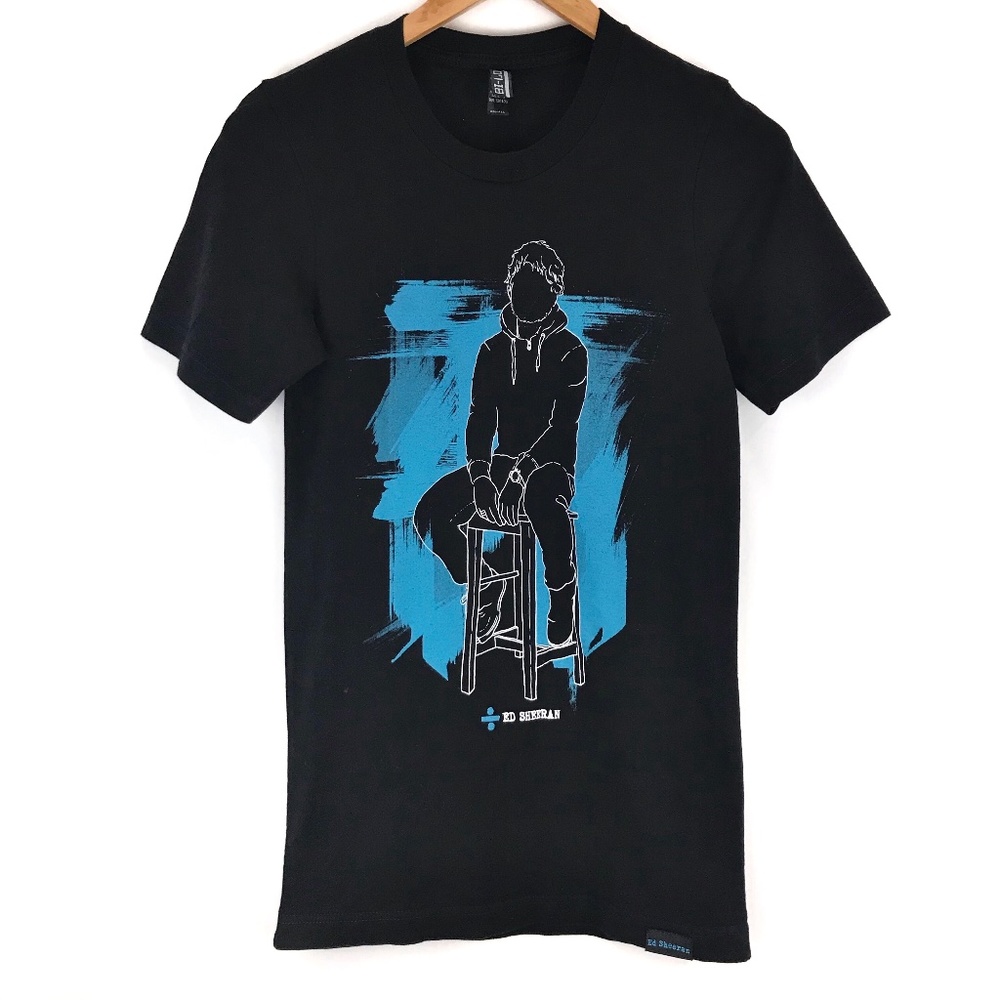 Ed Sheeran Divide Tour Black Graphic Tee Shirt
